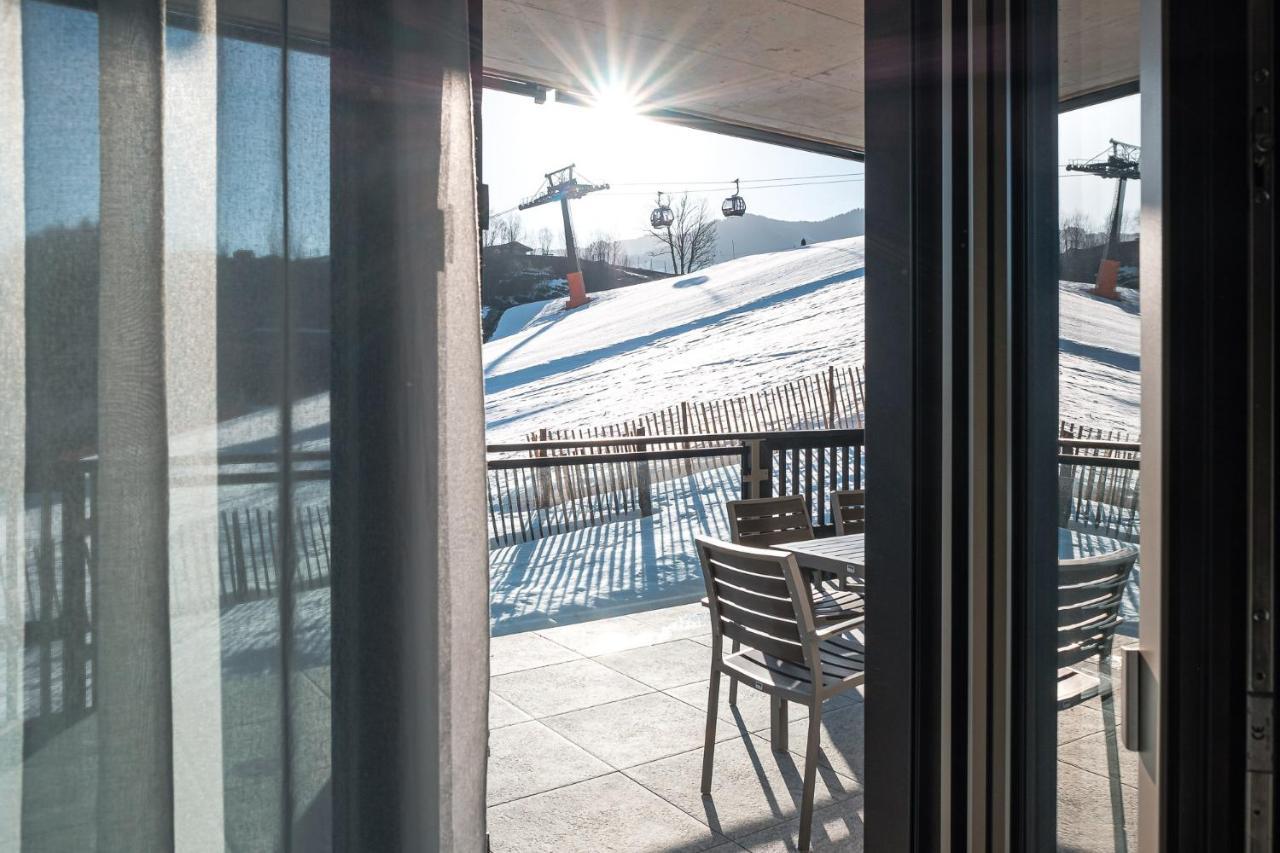 Apart Herzog - Design Apartments Leogang direkt an der Steinbergbahn und -piste Exterior foto